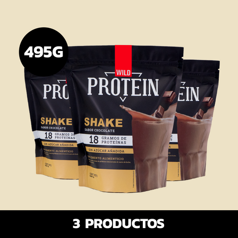 Shake Wild Chocolate x3 495g