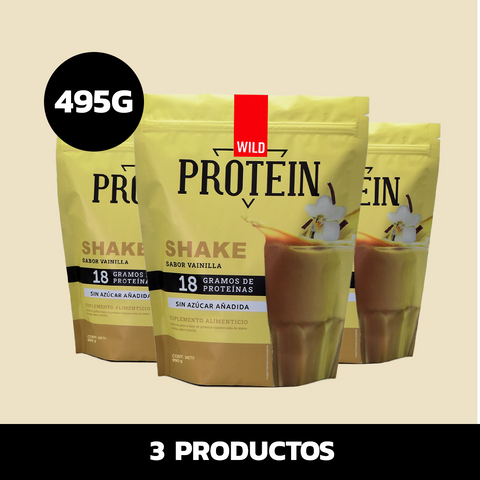 Shake Wild Vainilla x3 495g
