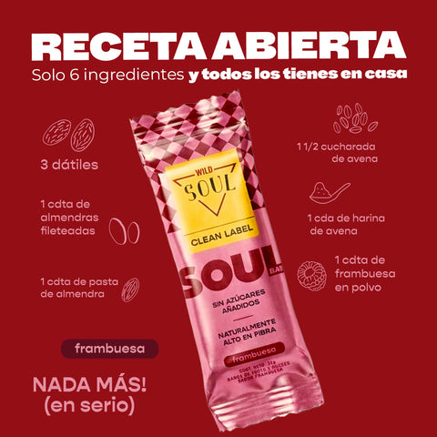 Barra Wild Soul sabor Frambuesa 12 unidades