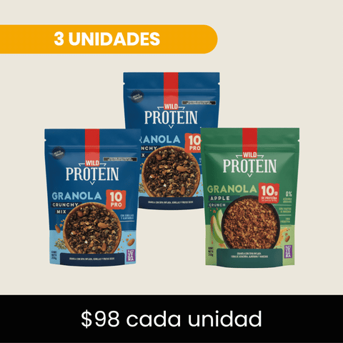 Pack 3 x Granola Wild Foods ELIGE TU SABOR