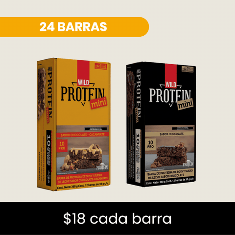 Pack x 24 Barritas Wild Protein Mini ELIGE TU SABOR