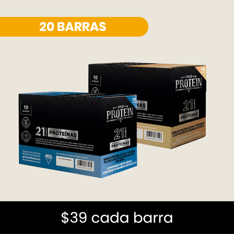 Pack 20 x Barritas Wild Protein Pro ELIGE TU SABOR
