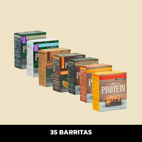 Starter Pack todos los sabores 35 unidades (7 cajas)
