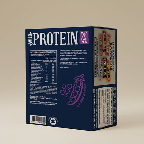 Barra de Proteína Vegana sabor Chocolate Amargo 16 unidades