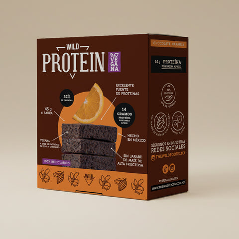 Barra de Proteína Sabor Chocolate Naranja 5 unidades