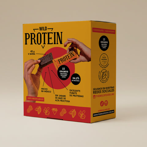 Barra de Proteína Sabor Chocolate y Cacahuate 5 unidades