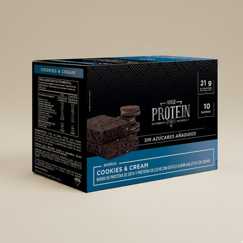 Barrita Wild Protein Pro Cookies & Cream 10 unidades