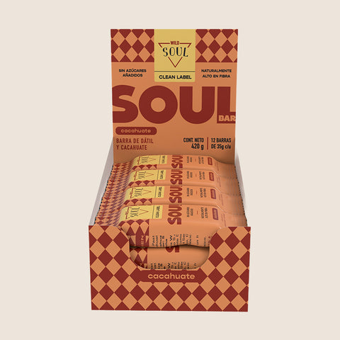 Barra Wild Soul sabor Cacahuate 12 unidades