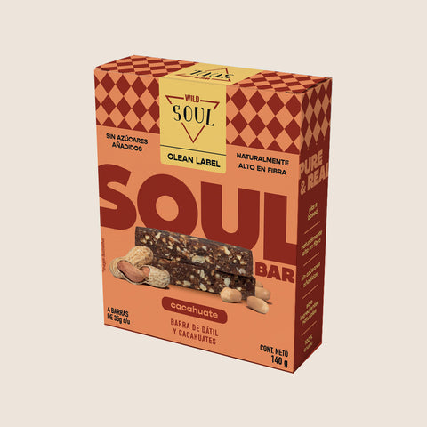 Barra Wild Soul sabor Cacahuate 4 unidades