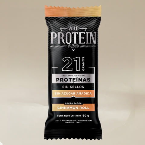 Barrita Wild Protein Pro Cinnamon Roll 10 unidades