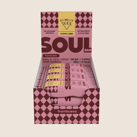 Barra Wild Soul sabor Frambuesa 12 unidades