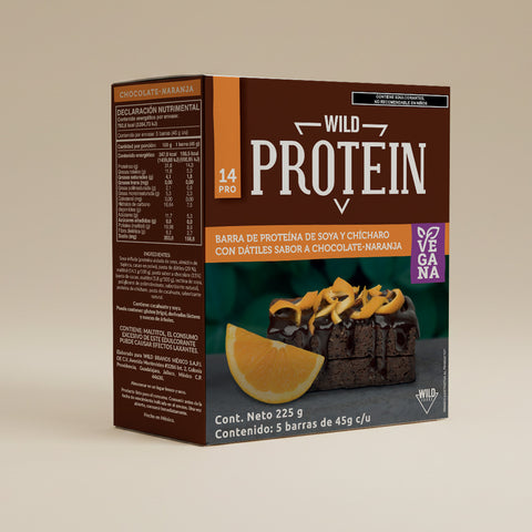 Barra de Proteína Sabor Chocolate Naranja 5 unidades