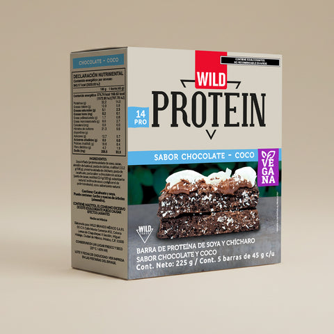 Barra de Proteína Vegana sabor Chocolate Coco 5 unidades