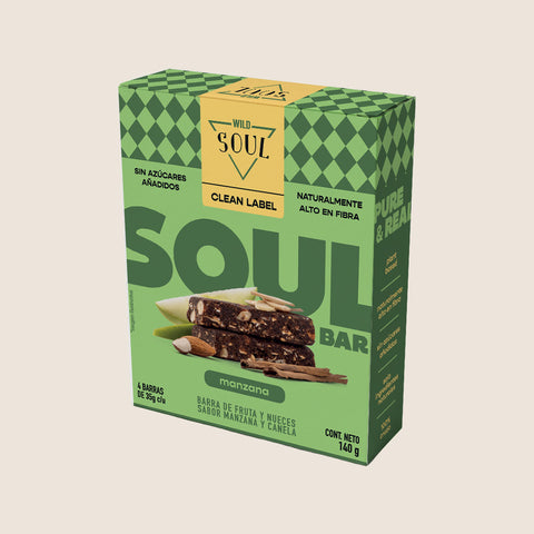 Barra Wild Soul sabor Manzana Canela 4 unidades